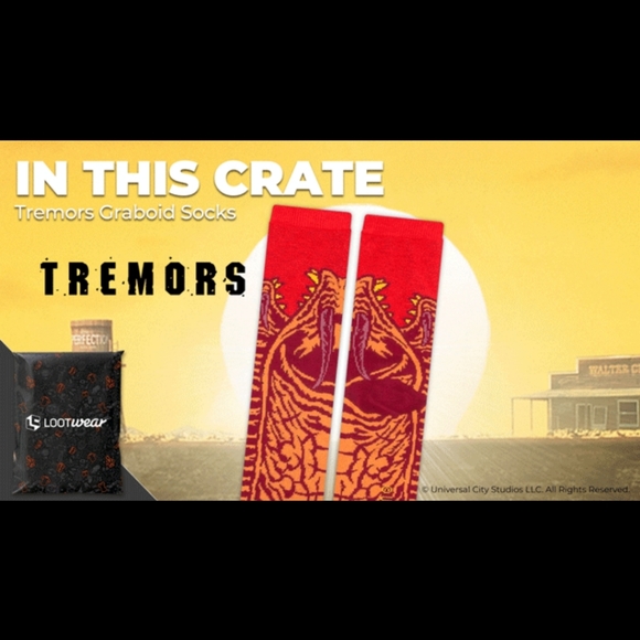 Loot Crate Other - Tremors Socks (LootCrate Exclusive)